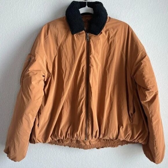 🧸 Free People Outpost Bomber Puff Jacket • Size S - Picture 4 of 7